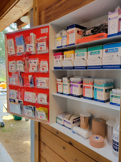 First Aid Cabinet - Inside Look